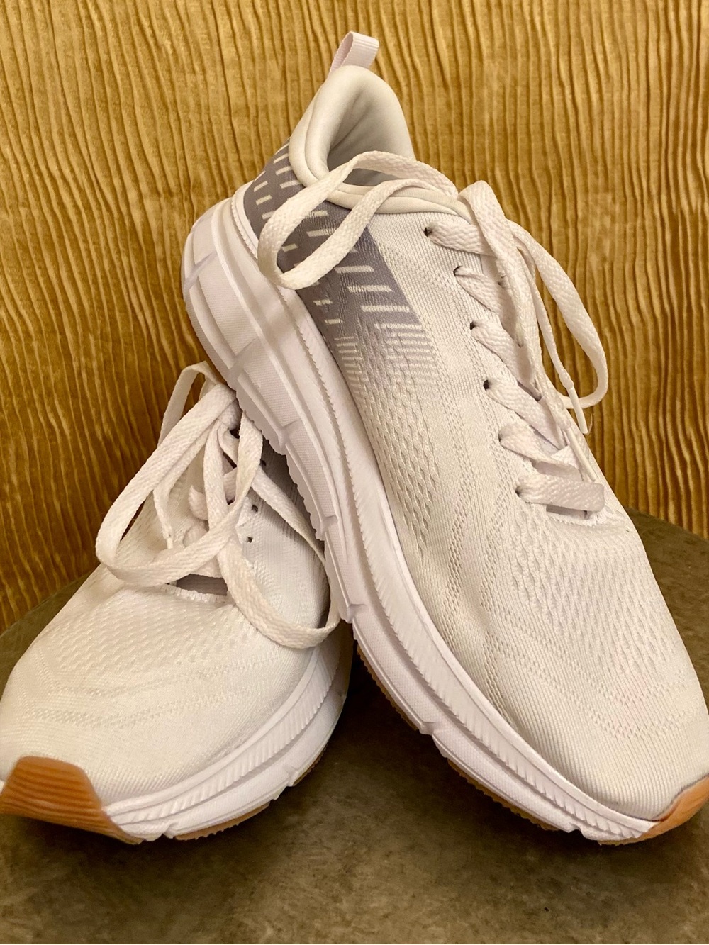 RBX White Men's Athletic Sneakers with Grey Accents